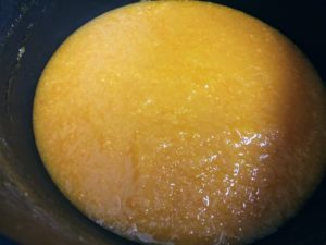 Marmellata di mandarini Tardivo di Ciaculli frullati con zucchero