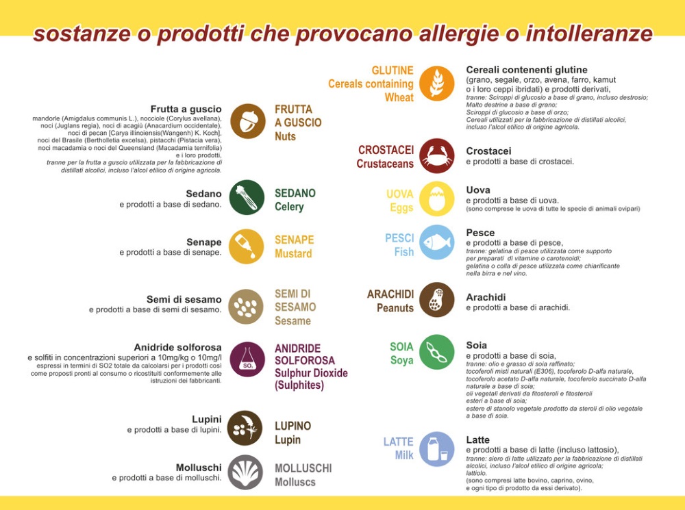 I 14 allergeni
