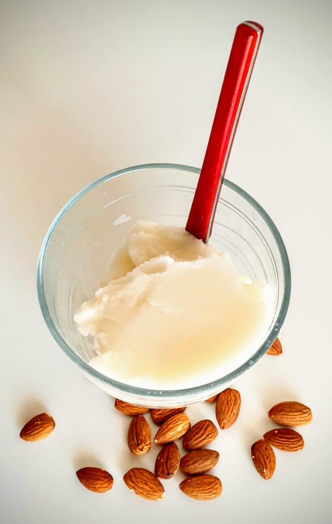 Granita di mandorle appena pronta