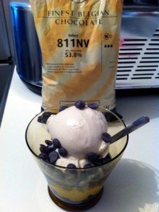 Gelato mascarpone con gocce di cioccolato