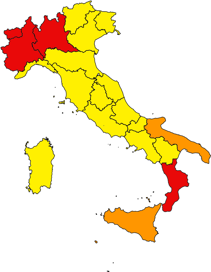 Italia regioni aree