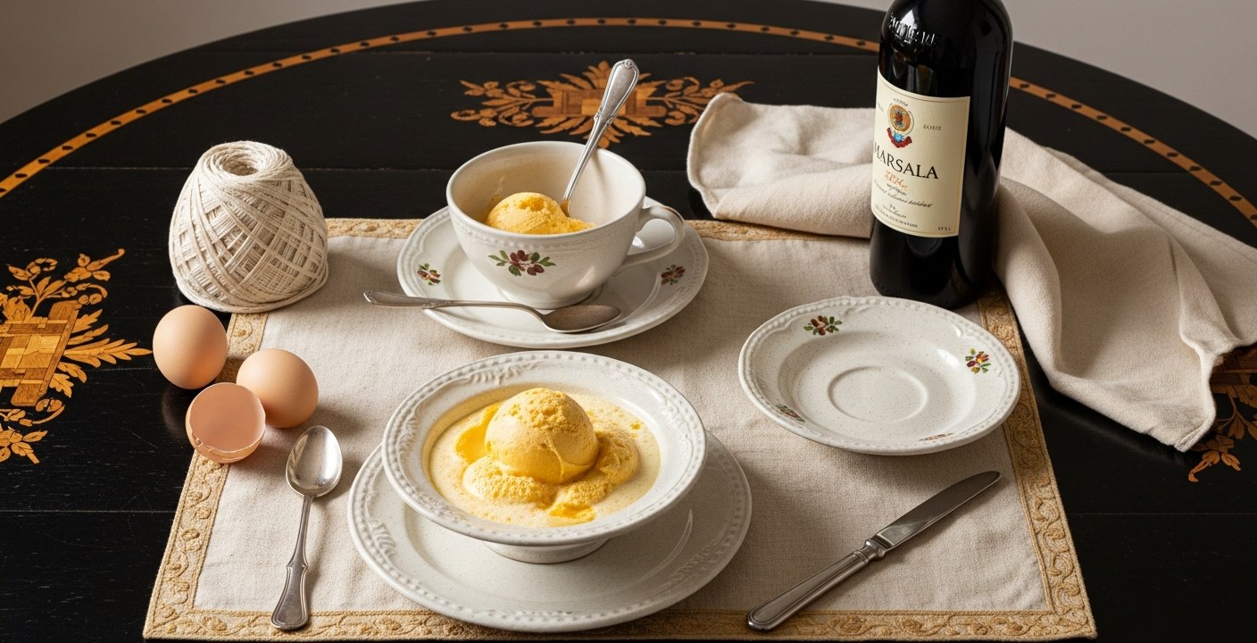 Gelato allo zabaione con Marsala — la miscela che non perdona errori