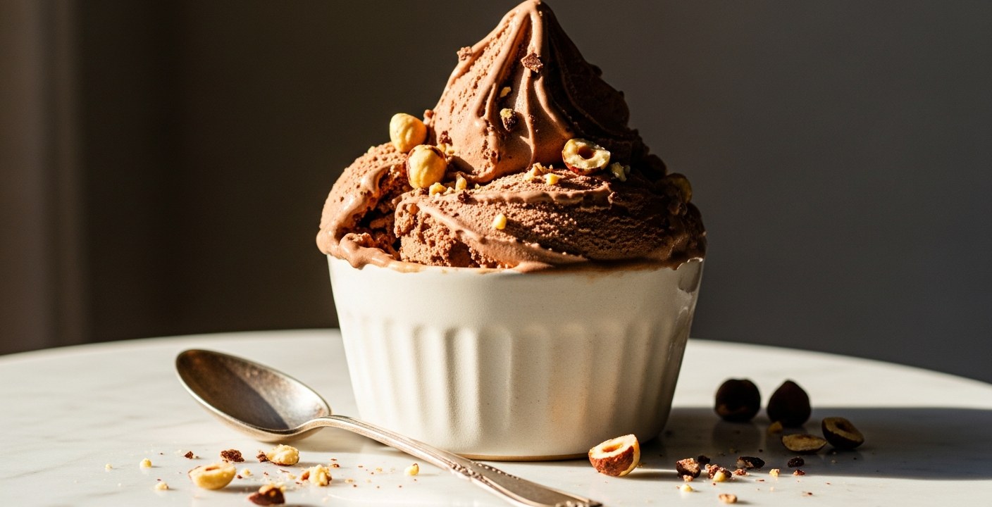 Gelato al Bacio Perugina: la base bianca che non perdona errori