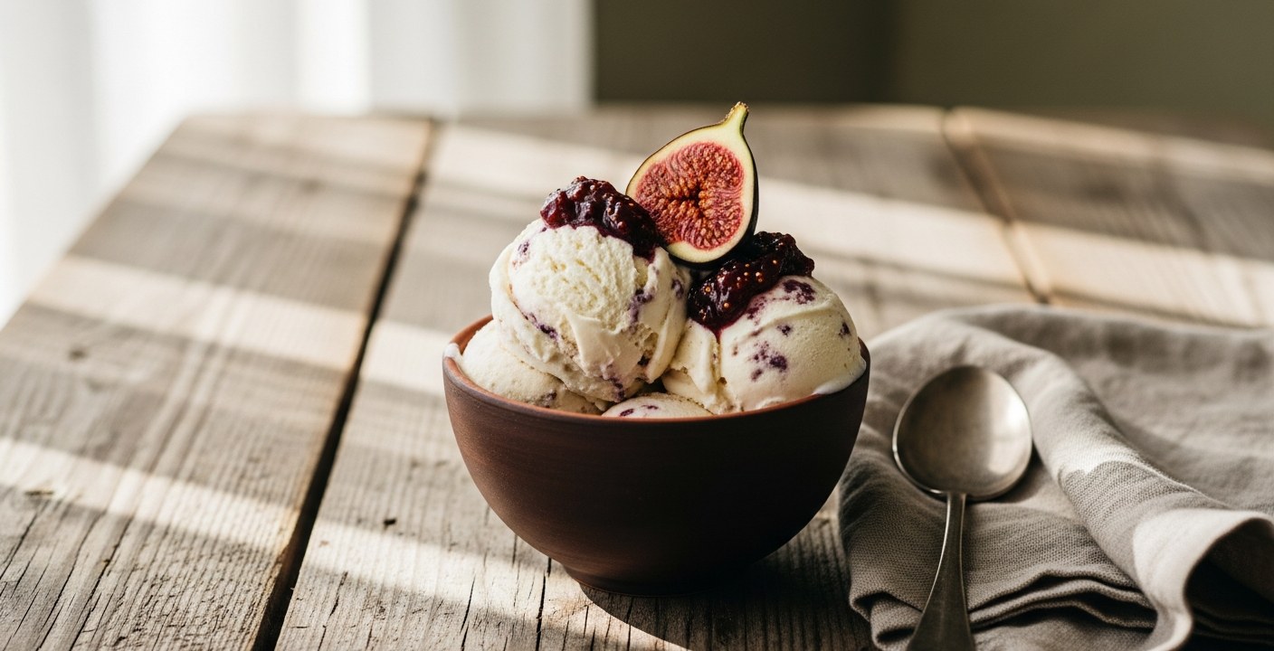 Gelato di ricotta e fichi: la miscela che non si improvvisa
